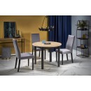 Стол обеденный HALMAR RINGO дуб артизан/черный 102-142/102